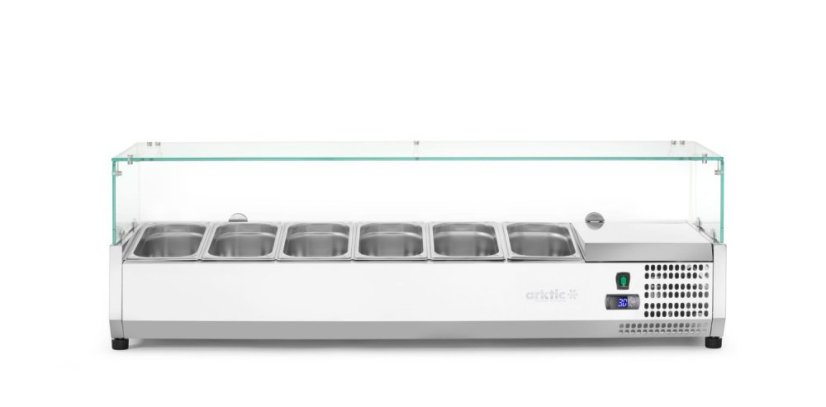 Chladicí zásobník GN 1/3, Arktic, 6x GN 1/3, GN 1/3, 36L, 230V/180W, 420x1405x(H)456mm