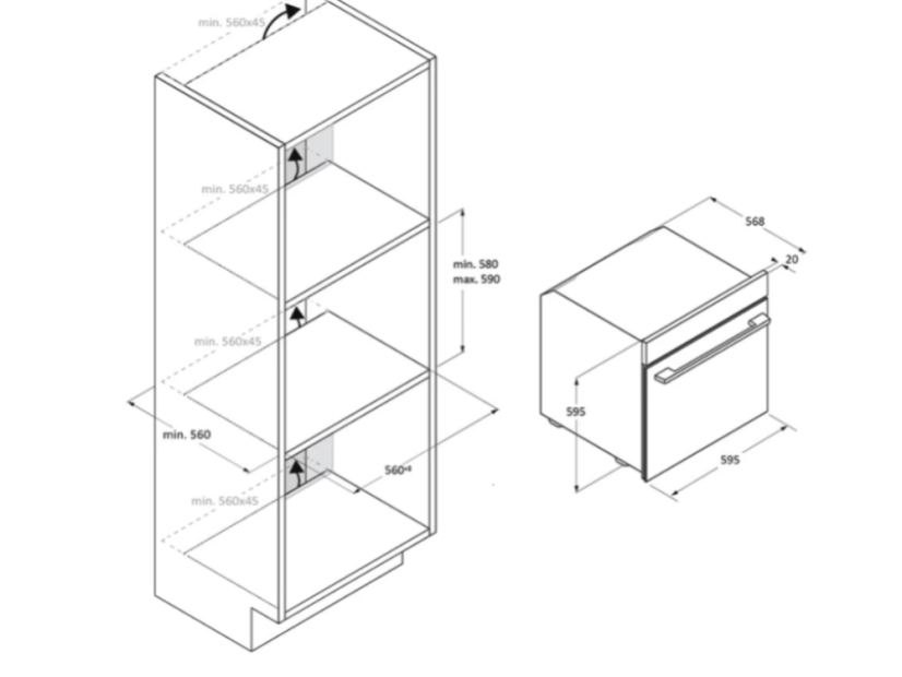 Vestavná trouba Haier H6ID46G5YTB