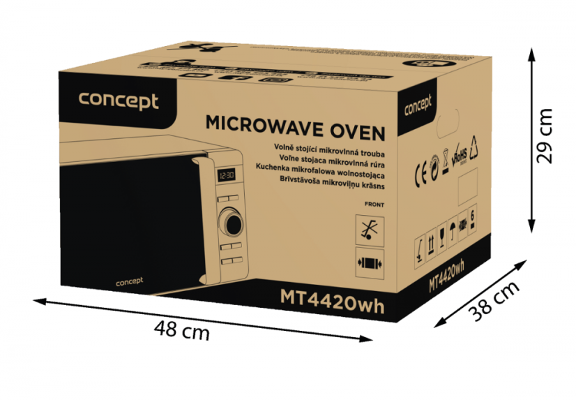 Mikrovlnná trouba Concept MT4420wh