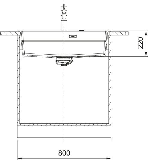 Franke KNG PRO 610-73 Matná černá