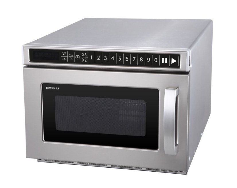 Mikrovlnná trouba s možností programování a portem USB 1800W, HENDI, 230V/3000W, 560x419x(H)336mm