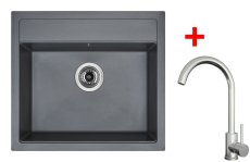Sinks SOLO 560 Titanium + ARCO celonerezová