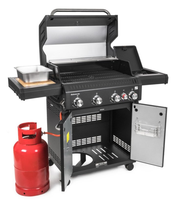 Plynový gril G21 Alabama Black BBQ Premium Line, 5 hořáků + zdarma redukční ventil