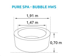 Nafukovací vířivka Marimex Pure Spa  Bubble HWS