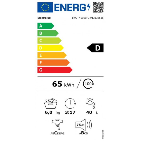 Pračka Electrolux EW2TN5061FC