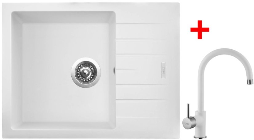 Sinks PERFECTO 650 Milk + VITALIA GR Sinks PERFECTO 650 Milk + VITALIA GR
