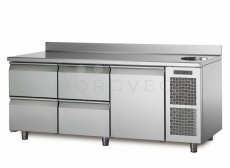 Coldline chladící stůl TA17/3MS s deskou, dřezem a zadním lemem