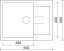 Sinks AMANDA 650 BL Nanotruffle