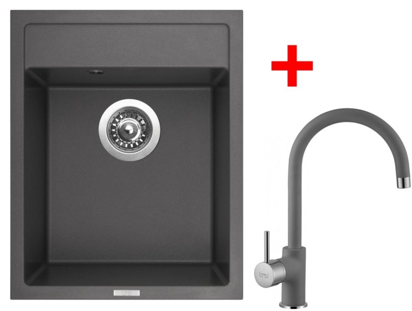 Sinks CLASSIC 400 Titanium + Vitalia GR Sinks CLASSIC 400 Titanium + Vitalia GR
