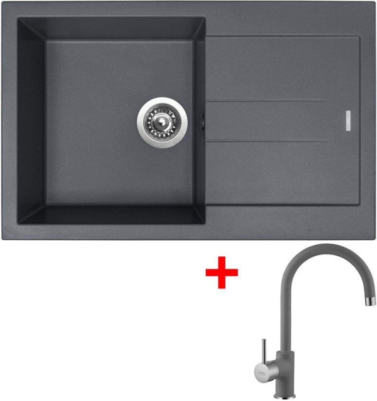 Sinks AMANDA 780 Titanium + Vitalia GR Sinks AMANDA 780 Titanium + Vitalia GR