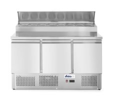 Třídveřový chladicí stůl s prodloužením, Arktic, 253L, 230V/310W, 700x1380x(H)1105mm
