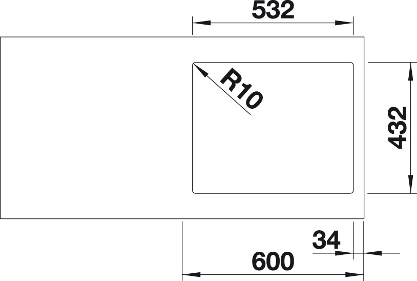Blanco SUBLINE 500 IF Steel Frame Silgranit antracit bez táhla