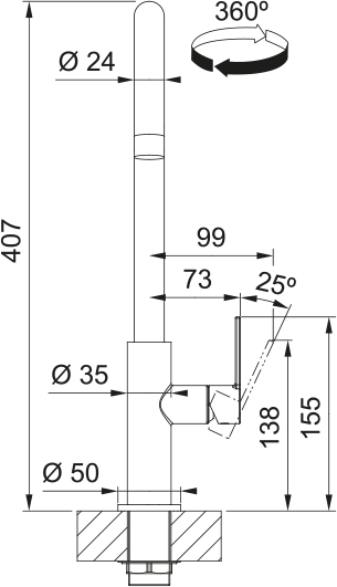 Franke FS 2838.031 MARIS SLIM Chrom
