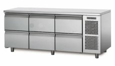 Coldline chladící stůl TP17/6M s deskou bez zadního lemu
