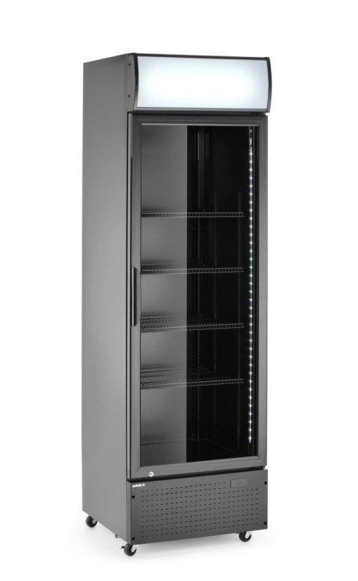 Jednokřídlá chladnička s podsvíceným panelem , Arktic, 254L, Černá, 230V/250W, 605x578x(H)1980mm