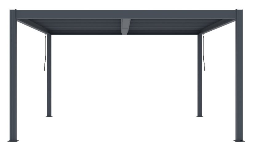 Bioklimatická pergola G21 Austin Premium 4x4 m, antracitová hliníková