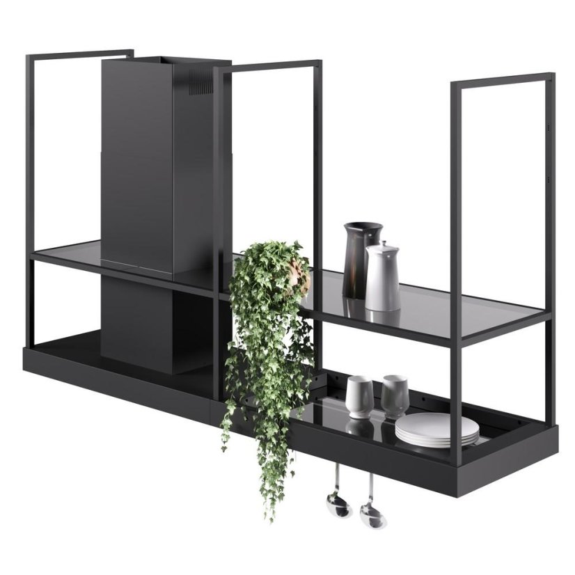 Ostrůvková digestoř Faber - T-SHELF BK MATT A180