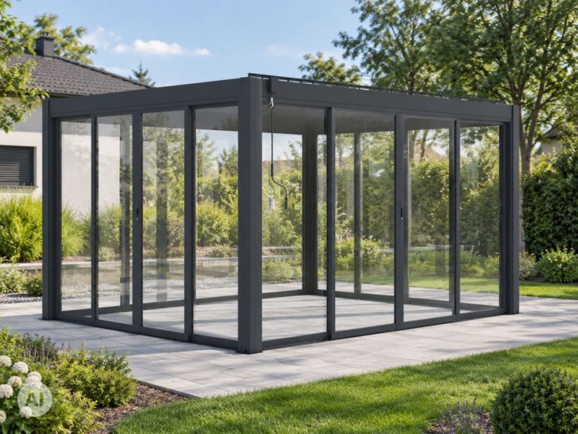 Příslušenství G21 posuvná zástěna 2,8x2 m pro pergoly Austin