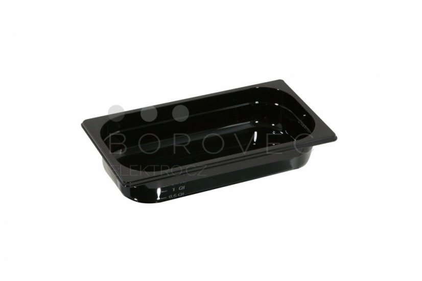 Gastronorm GN 1/3 (h=65 mm) polykarbonát černý Gastronorm GN 1/3 (h=65 mm) polykarbonát černý