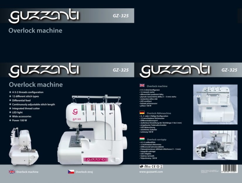 Šicí stroj Guzzanti GZ 325