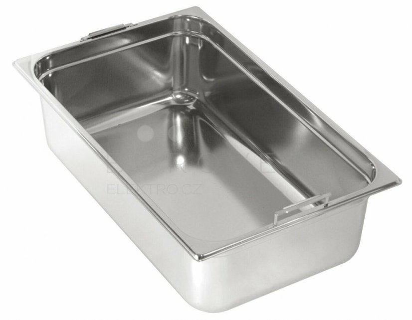 Gastronorm GN 1/1 (h=100 mm) nerezová plná s uchy Gastronorm GN 1/1 (h=100 mm) nerezová plná s uchy