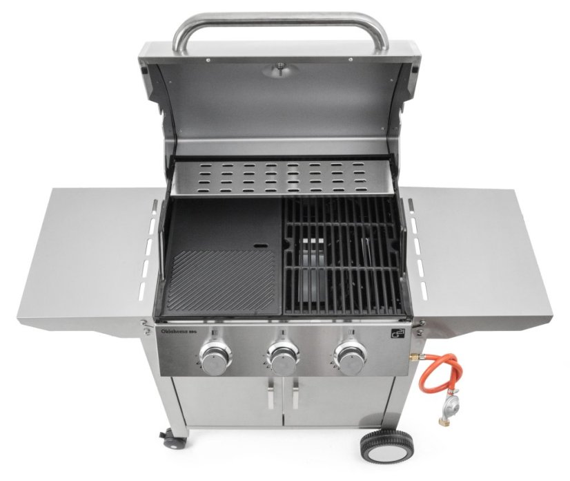 Plynový gril G21 Oklahoma BBQ Premium Line 3 hořáky + zdarma redukční ventil