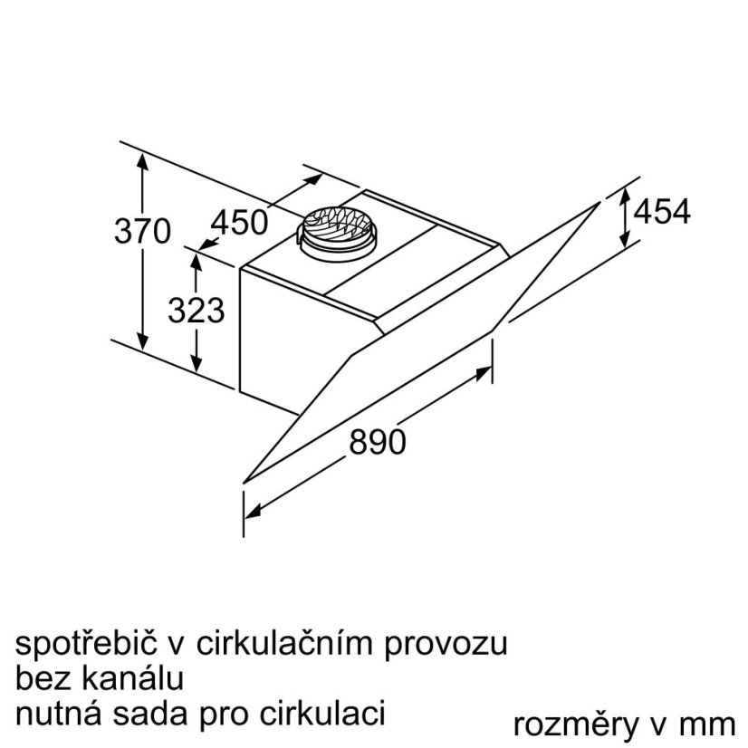 Komínová digestoř Siemens LC91KWW60