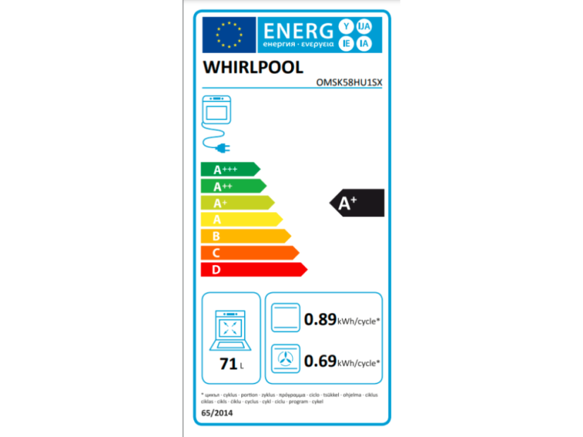 Vestavná trouba Whirlpool OMSK58HU1SX