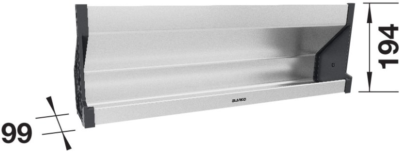 Blanco SELECT II Orga Shelf 60 P - organizační zásuvka pro výsuv