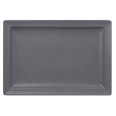 RAK Porcelain RAK Talíř obdélný 33 × 23 cm, šedá | RAK-NFCLRP33GY