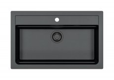 Alveus ATROX 40 černý 91 - BLACK ADDITION +  sifon