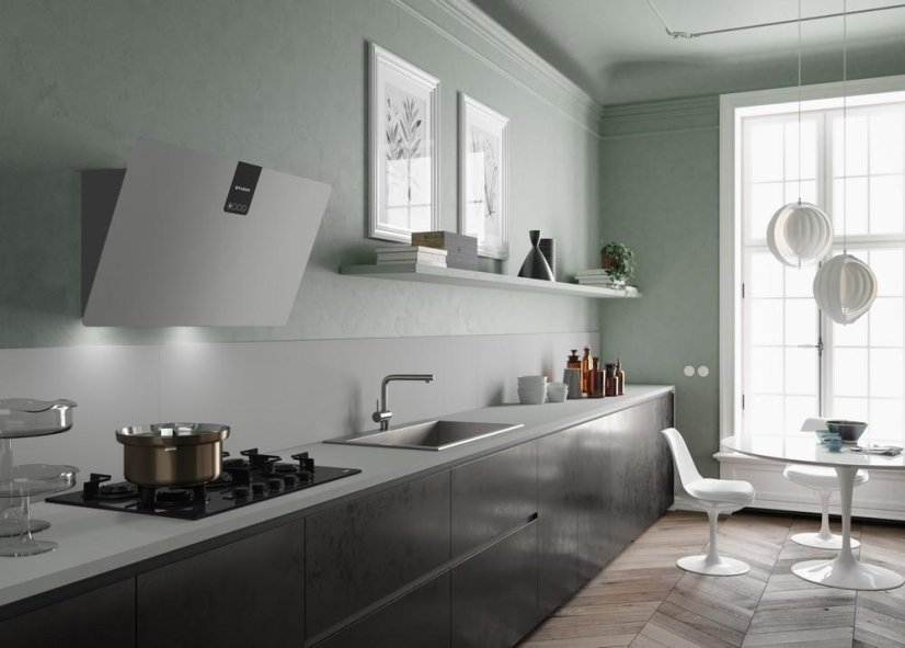 Komínová digestoř Faber - SOFT EDGE GRIGIO LONDRA A80 Nástěnná