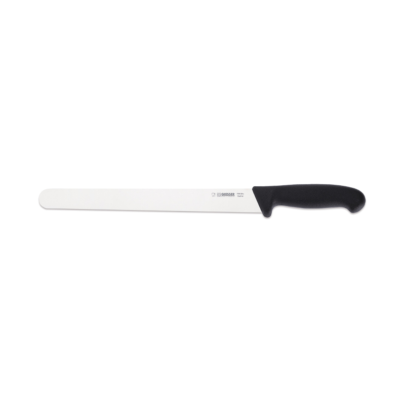 Giesser Nůž uzenářský hladký 28 cm, černý Giesser Nůž uzenářský hladký 28 cm, černý