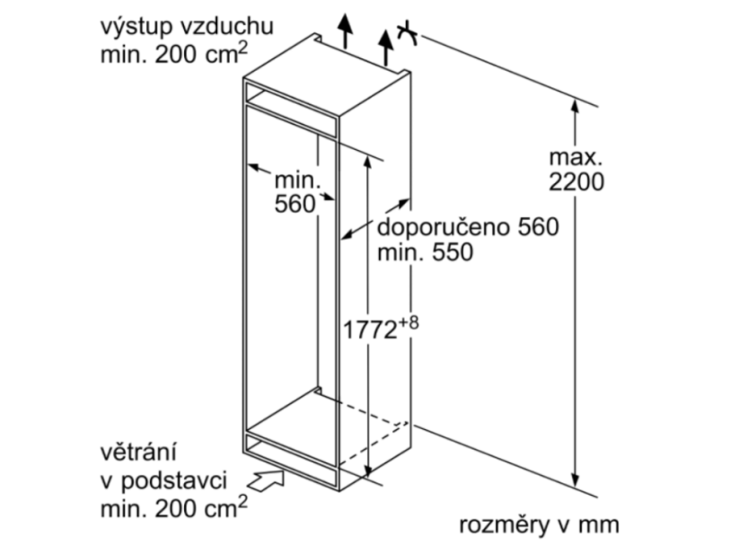 Vestavná chladnička Siemens KI86NVSE0
