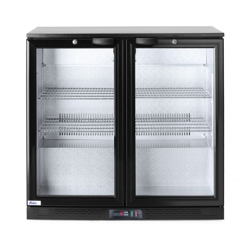 Zadní barová dvoudveřová chladnička, Arktic, 158L, Černá, 230V/160W, 900x530x(H)865mm