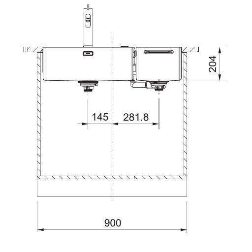 Franke BWX 220/620-54-27/2 Nerez