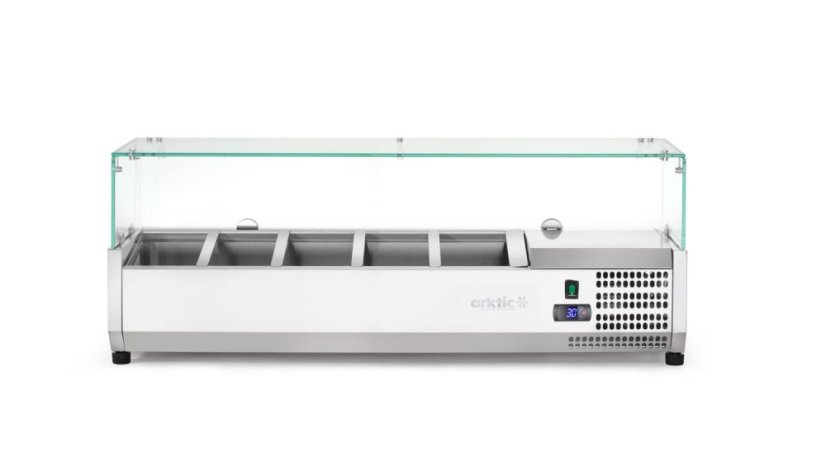Chladicí zásobník GN 1/4, Arktic, 5 x GN 1/4, GN 1/4, 22,5L, 230V/180W, 335x1205x(H)460mm