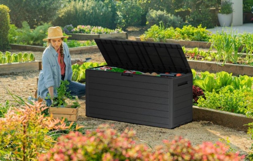 Zahradní box Keter Atlas 270 l grafitový