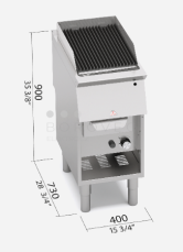 Plynový vodní gril Bertos SG7WG40M