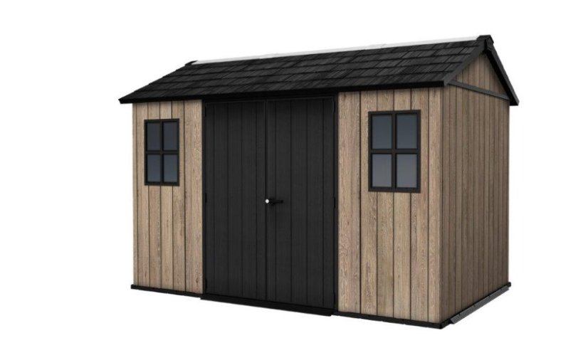 Zahradní domek Keter Apex 7,5 x 11 Ashwood, s podlahou