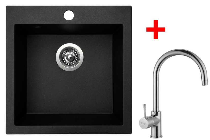 Sinks VIVA 455 Granblack + Vitalia Sinks VIVA 455 Granblack + Vitalia
