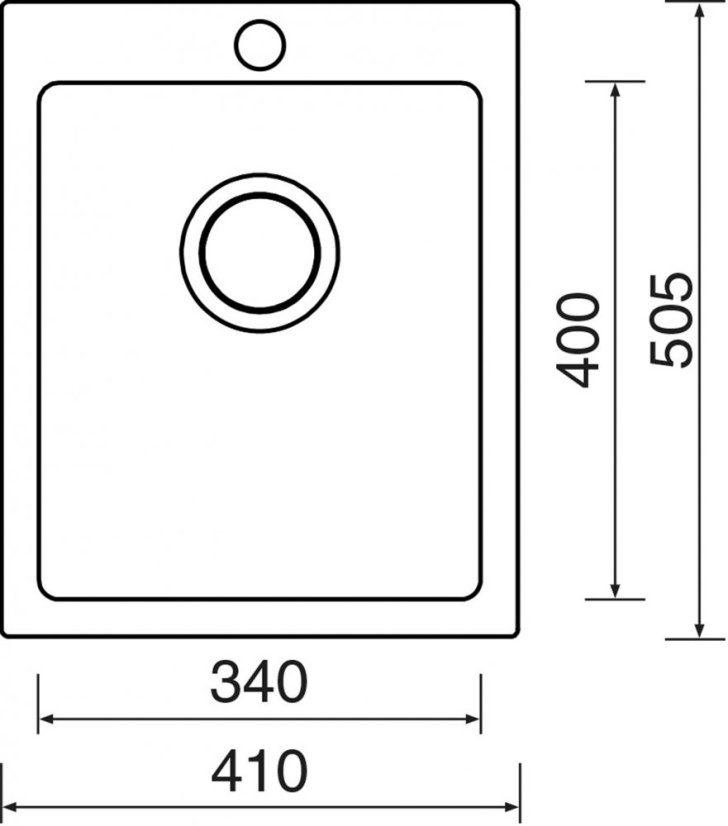 Sinks CERAM 410 Bílá
