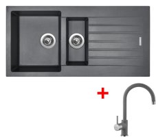 Sinks PERFECTO 1000.1 Titanium + Vitalia GR