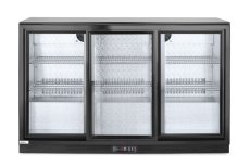 Barová chladnička s trojitými posuvnými dveřmi, Arktic, 254L, Černá, 230V/160W, 1350x520x(H)865mm