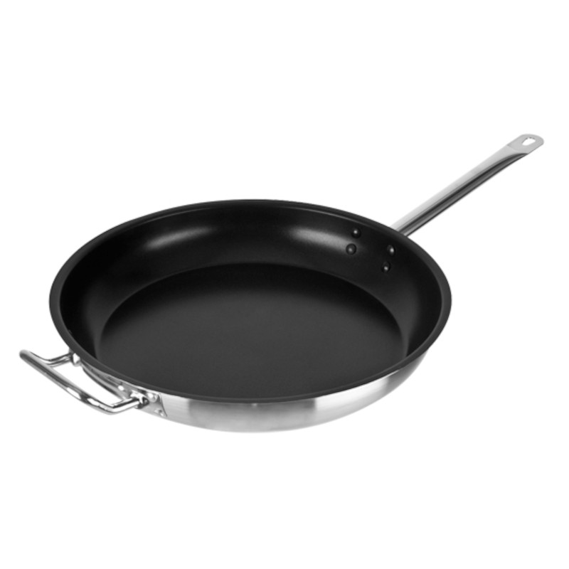 Inoxibar Pánev nízká nerezová s nepřilnavým povrchem teflon pr. 40 cm Inoxibar Pánev nízká nerezová s nepřilnavým povrchem teflon pr. 40 cm