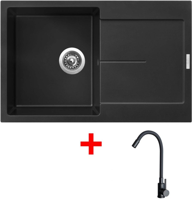 Sinks ULTIMA 790 Pureblack + ELASTA černá matná Sinks ULTIMA 790 Pureblack + ELASTA černá matná
