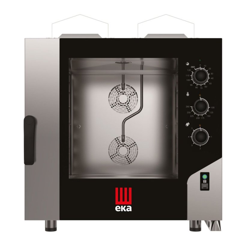 Konvektomat Millennial Smart Bakery, 6x600x400 mm - ovládaná elektromechanicky, plynová, Tecnoeka, 230V/500W, 13,5kW, 850x1041x(H)951mm