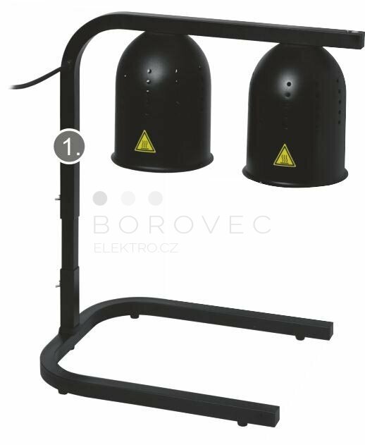 OEM infra lampa stolní - hliník černá OEM infra lampa stolní - hliník černá