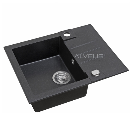 Alveus ROCK 30 G- 91 černá  (595x475mm)+ pop- up sifon