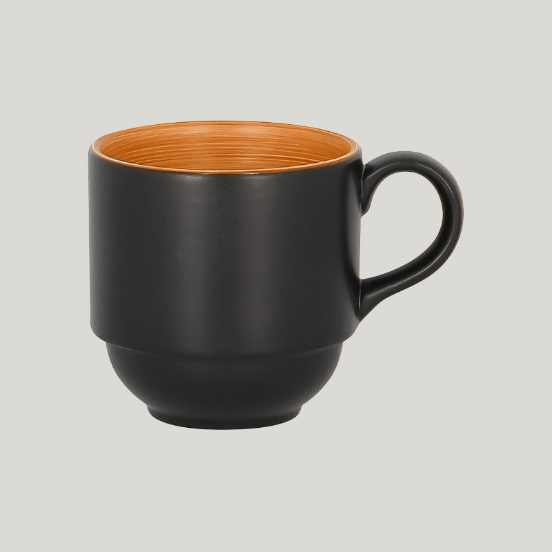 RAK Porcelain RAK Trinidad šálek stohovatelný 200 ml, oranžový | RAK-TRCLSC20BC RAK Porcelain RAK Trinidad šálek stohovatelný 200 ml, oranžový | RAK-TRCLSC20BC